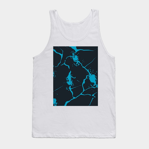 Black and Blue Textured Background, Abstract art Tank Top by Islanr